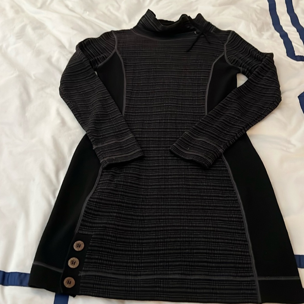 Prana knit dress - black - size small